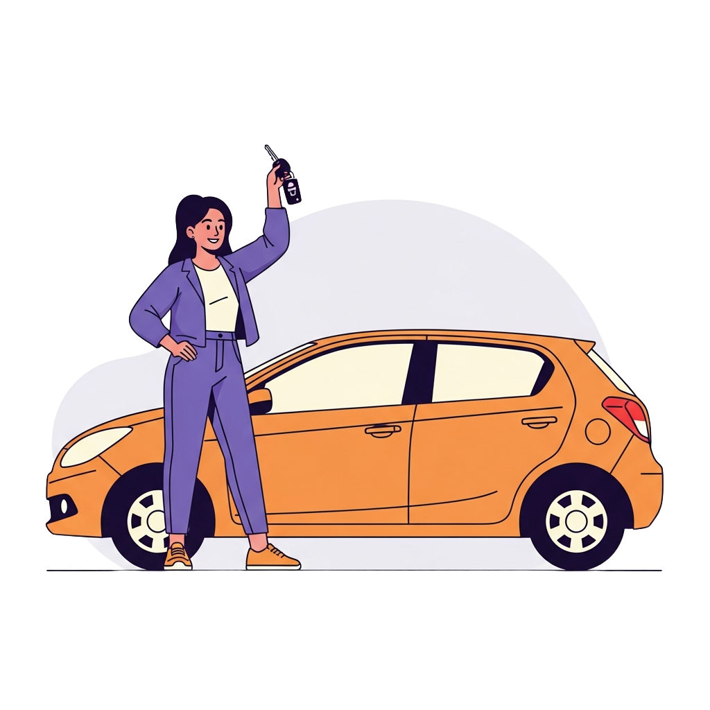 Self-drive with door-to-door delivery
